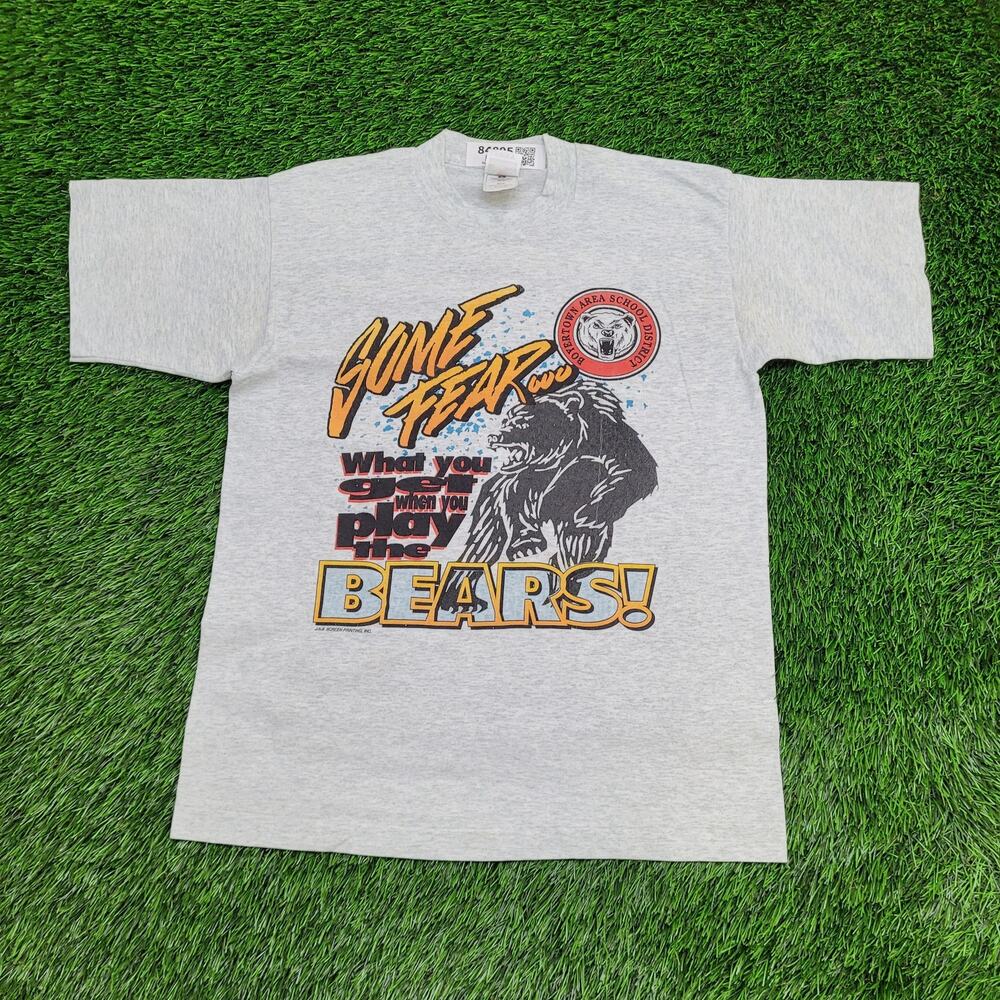 Vintage Boyertown Area School District Shirt Medium 19x25 Bear